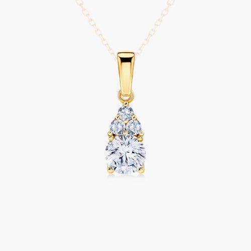 Zawieszka Fairytale: złota, diament laboratoryjny